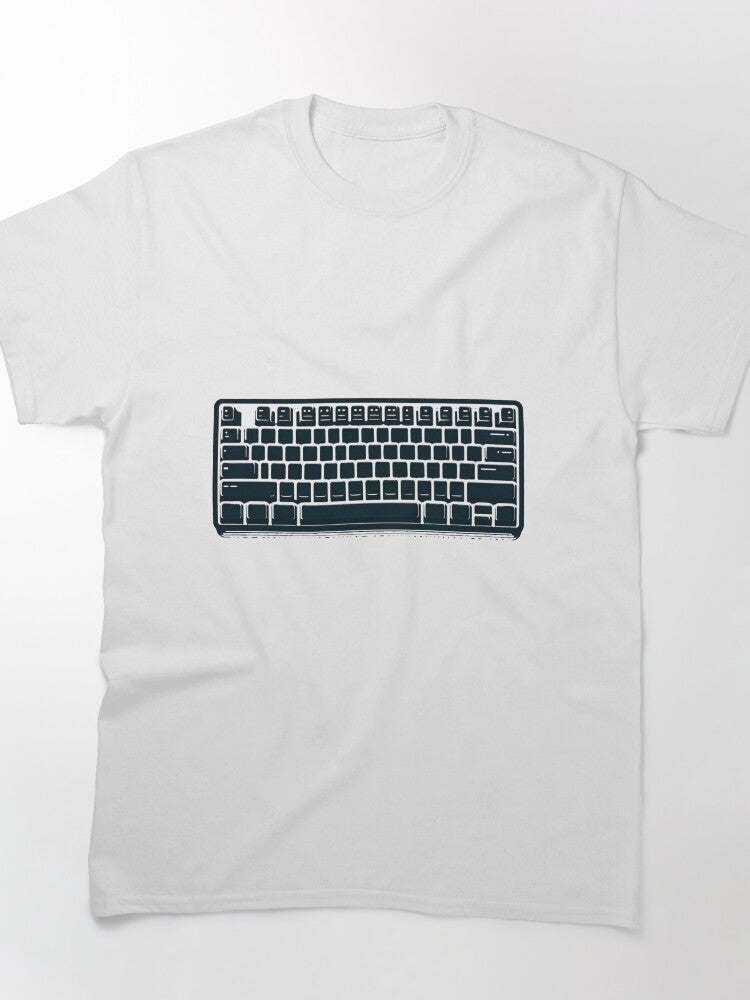 Basic Black and White Keyboard Classic T-Shirt